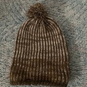 Comfy brown hat.